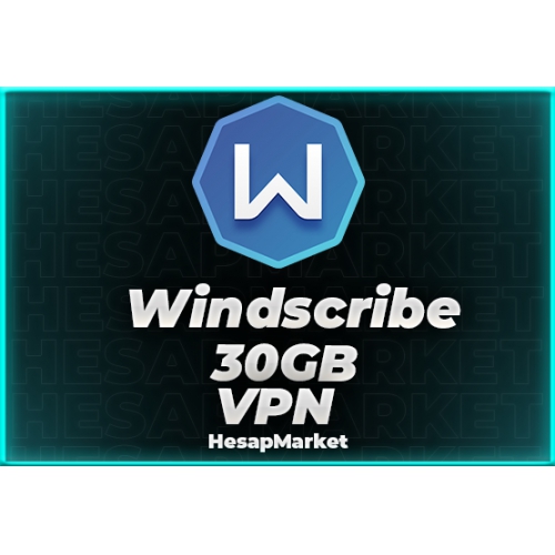  Windscribe Hesap 30 GB